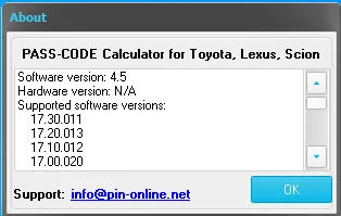 Mini Vci For Toyota TIS Techstream 17.30.011 Minivci FTDI For J2534 for Toyota Techstream ImmoReset PassCode Calculator