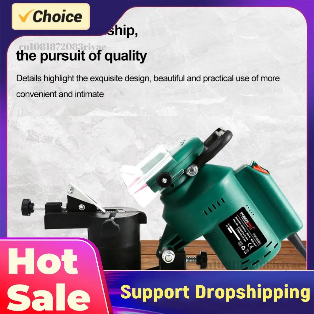 

Портативная электрическая точилка для цепей 220 Вт с регулируемым углом, 100 мм, 8500 об/мин, для заточки цепей