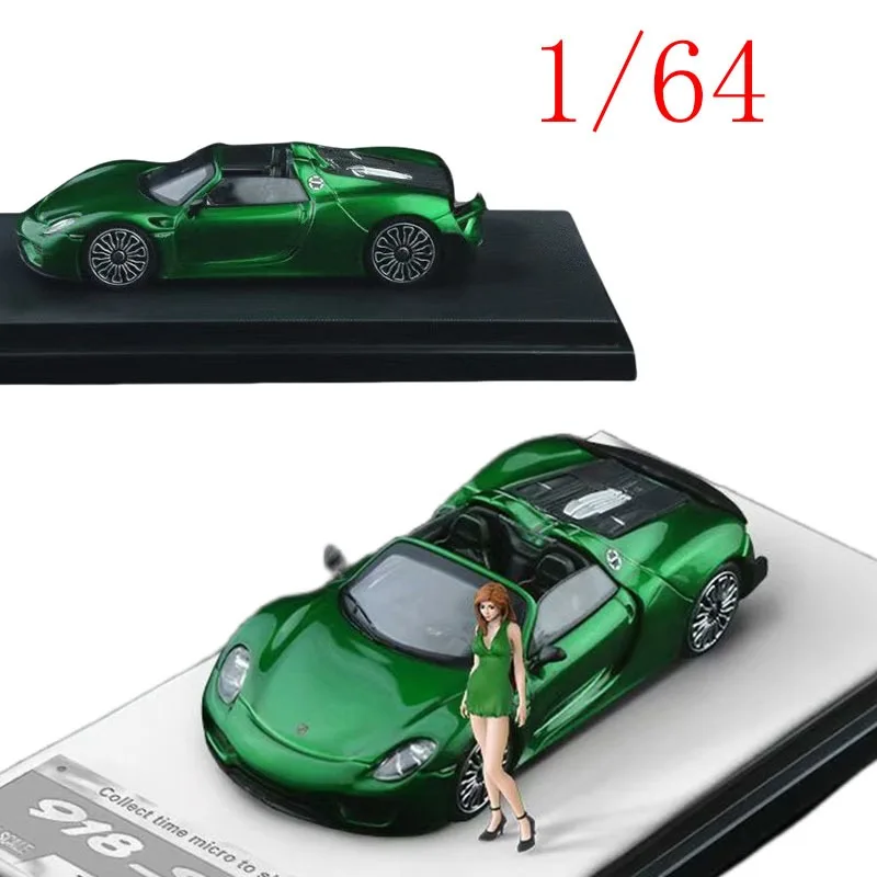 

Time Micro TM Diecast 1/64 Scale ‌Porsche 918 Spyder‌ Alloy Car Model Toys for Boys Gift Toys for Kids 2 To 4 Years Old