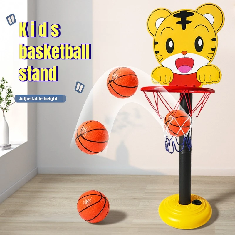 Ensemble de canapés de basket-ball pour jeunes enfants, hauteur réglable, avec ballon et pompe durables, jeu de sport intérieur/extérieur, cadeau d'anniversaire
