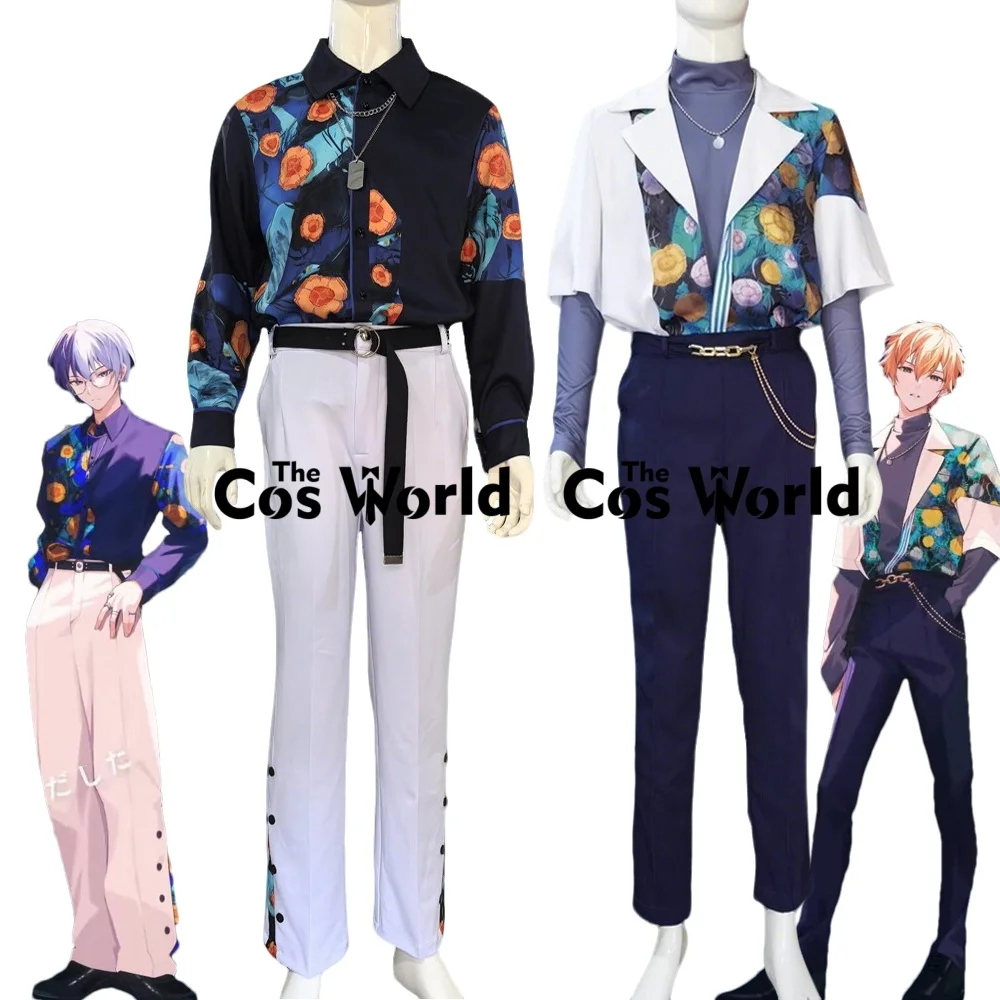 

PJSK Blender 3rd Anniversary Shinonome Akito Aoyagi Toya Flower Shirt Customizable Game Anime Cosplay Costumes [THE COS WORLD]