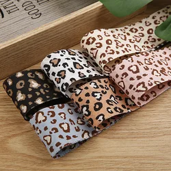 20 Yards Double-Sided Leopard Print Ribbon 10MM/25MM/40MM Wide for DIY Handmade Hair Bows Headwear Crafts And Home Decoration