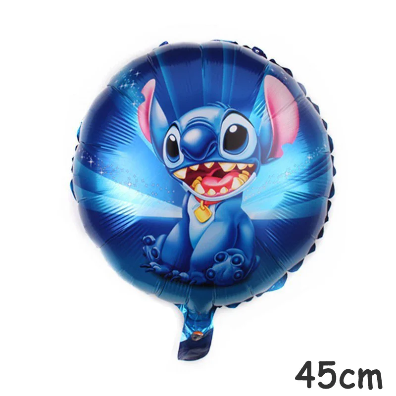 5Pcs Disney Balloon Lilo&Stitch Themed Birthday Party Decoration Helium Balloon Baby Shower Party Supplies Childrens Toys Gifts