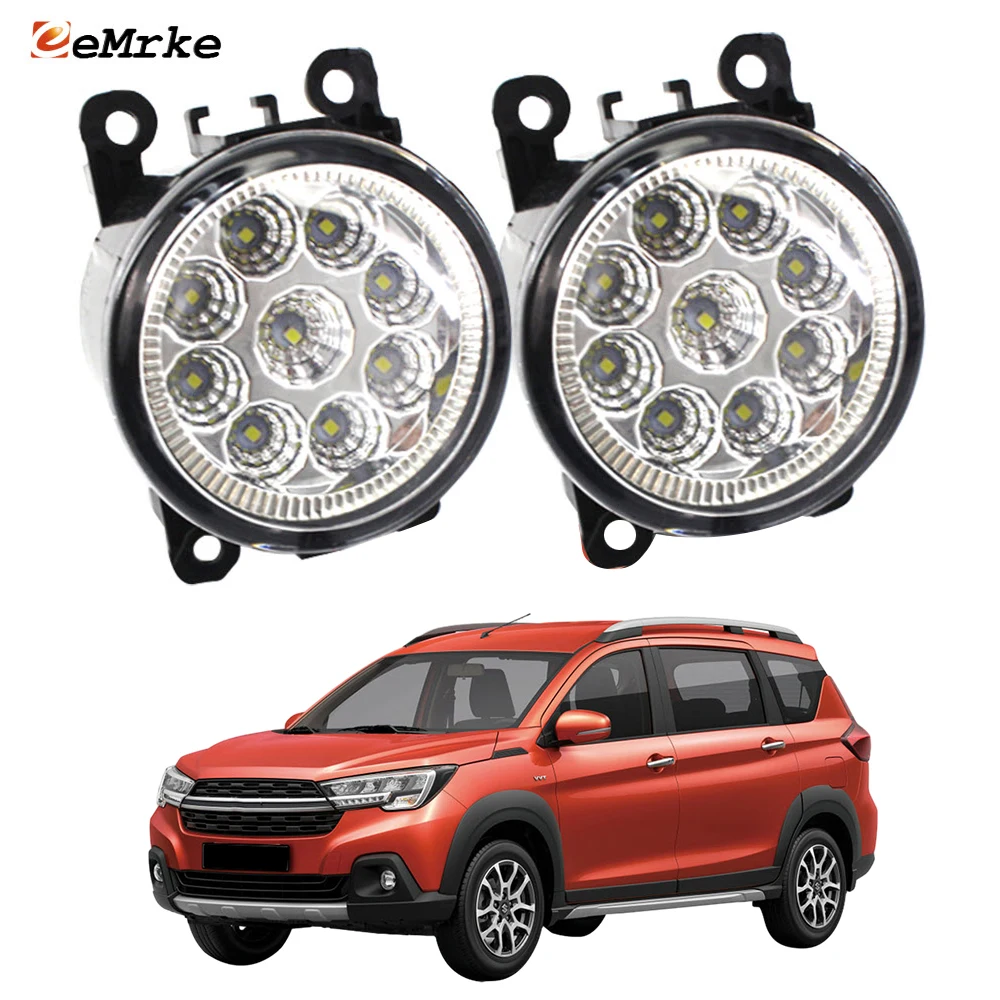 

2 Pieces Led Driving Daytime Running Lamp Front Bumper DRL Car Fog Lights Assembly 12V for Suzuki Ertiga XL7 XL6 2019 2020 2021