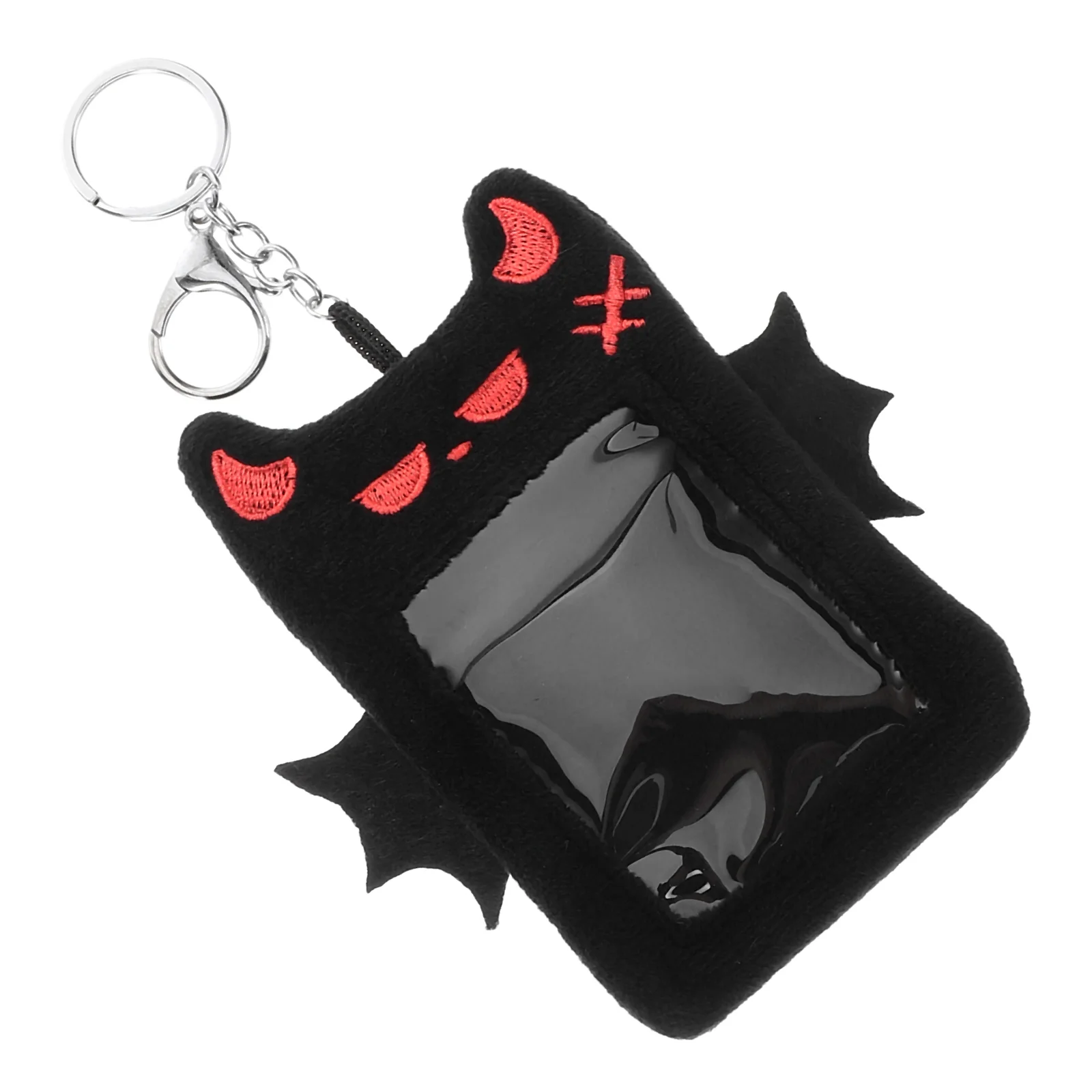 Wings Card Holder Id Plush Photocard Sleeves Credit Cute Keychain Costume