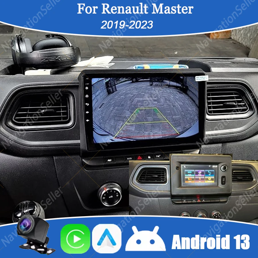 

Autoradio Head Unit For Renault Master 2019 2020 2021 2022 2023 Carplay Stereo Upgrade Multimedia Navigation Video Audio Display