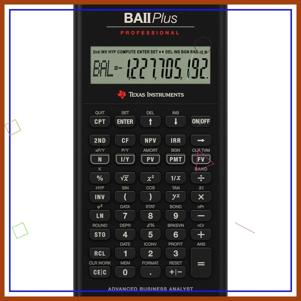 

Professional Financial Calculator for Time-Value-of-Money, Cash-Flow Analysis, and More