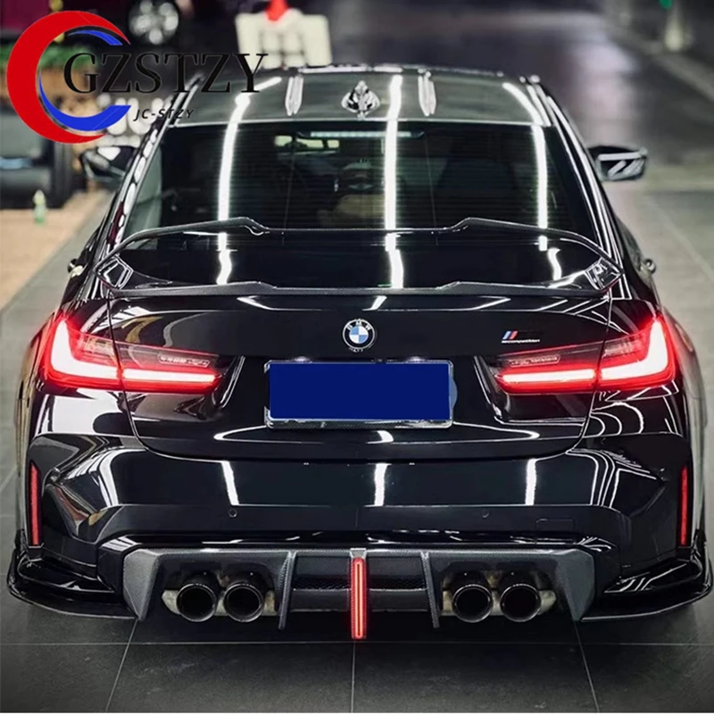 Per BMW M3 G80 M4 G82 Tetto posteriore in fibra di carbonio di alta qualità Stile sportivo Spoiler Ala Tronco Labbro Boot Cover Car Styling