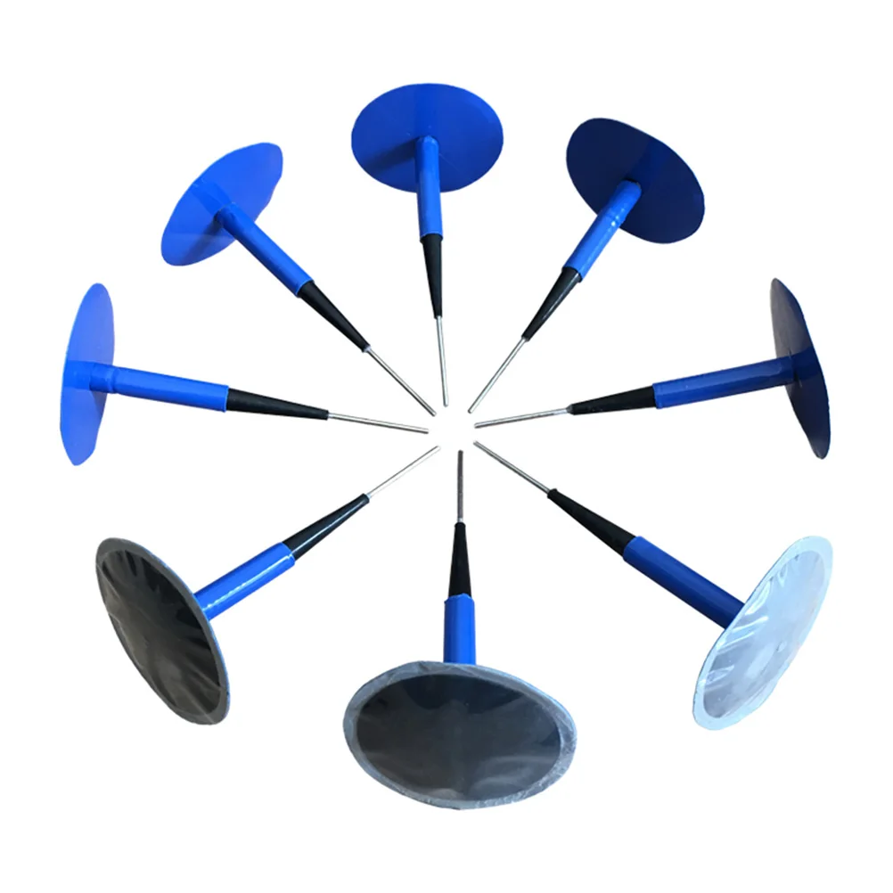 

24pcs 6Mm Steel Needle Tire Repair Film Mushroom Nail Plug Patch Car Motorcycle Truck Agricultural Tyres Durable Rubber Sealing