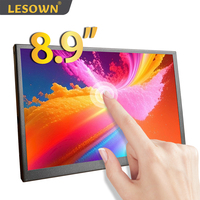 LESOWN USB Type C Touchscreen Wide Monitor 8.9 10.1 inch 1920x1200 IPS 16:10 Small LCD Display for Windows PC Extended Screen