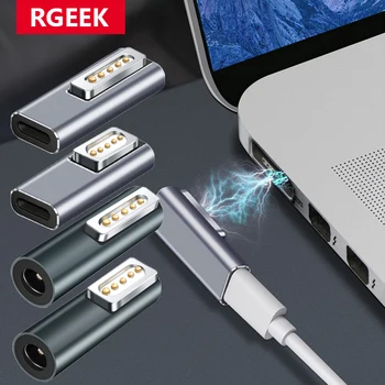RGEEK USB Type C adaptateur PD magnétique pour Magsafe1 Magsafe 2 MacBook Pro Max 5A charge rapide USB C femelle convertisseur de prise magnétique