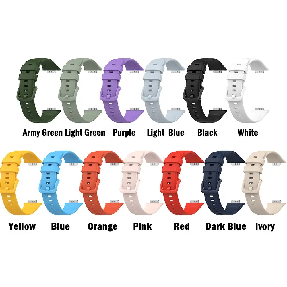 Cinturino in silicone per Huawei Watch Fit 2 cinturino da polso intelligente cinturino con fibbia in metallo braccialetto sportivo di ricambio accessori Correa