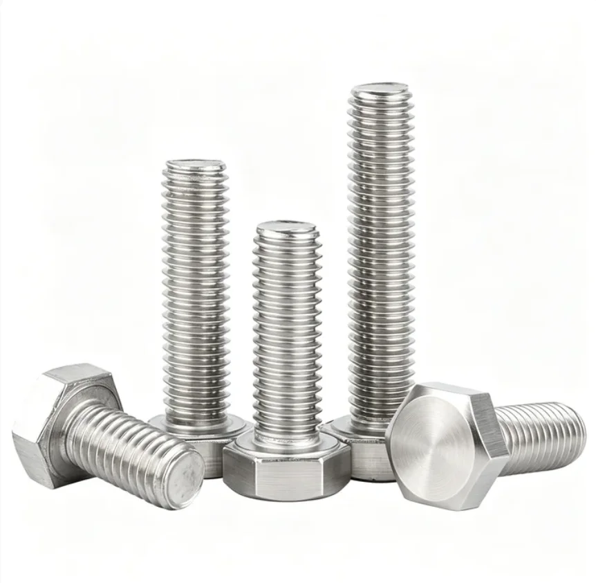 M4 M5 M6 M8 304 Stainless Steel Left Hand Thread Cylindrical Head External Hex Hexagon Screw Bolt Length 6-100 Metric Thread