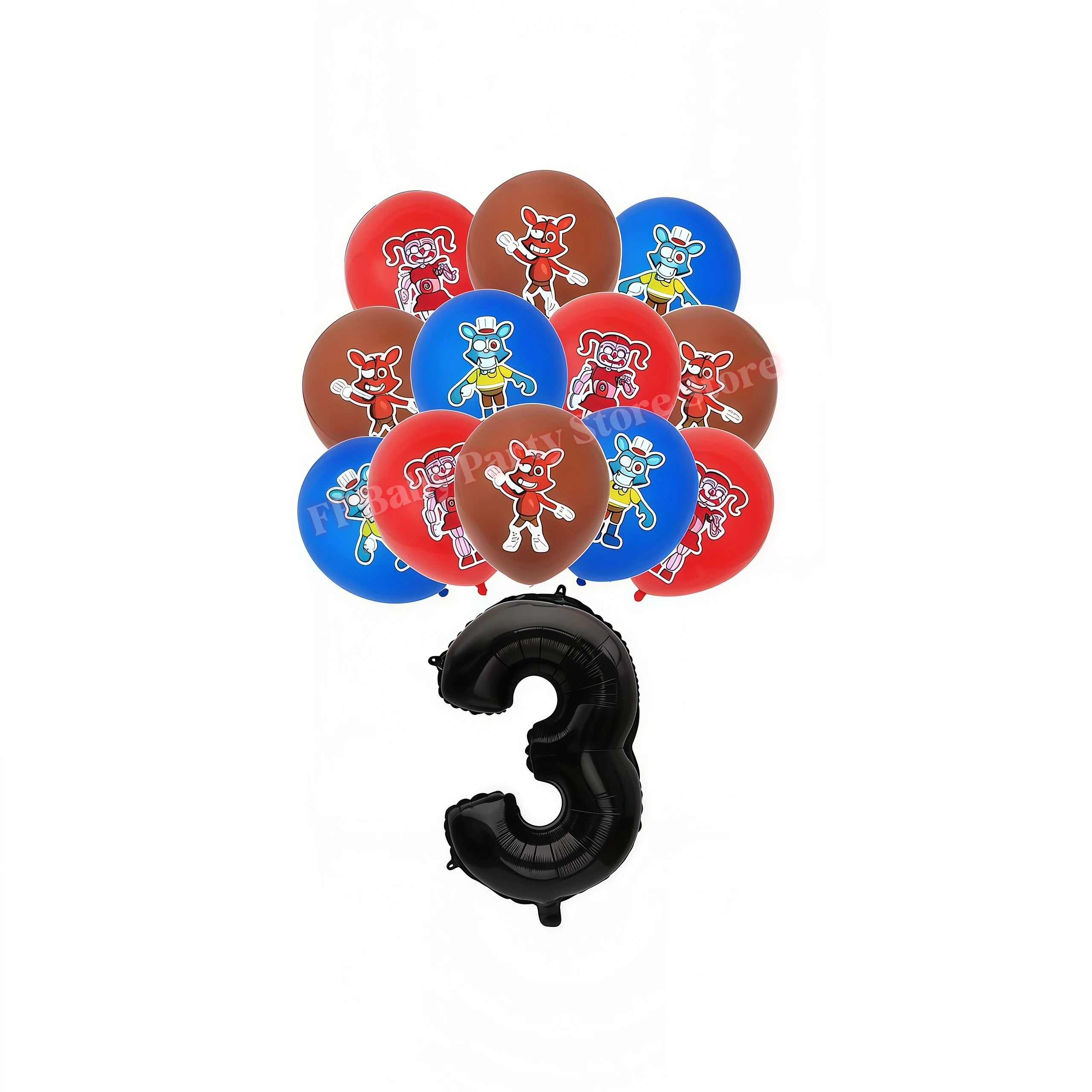 Five Nights Bear Geburtstagsparty-Dekorationen: Teller, Becher, Hintergrund, Freddy-Ballon für Kinderpartys, FNAFs Event-Zubehör und Geschenke – Detail 29