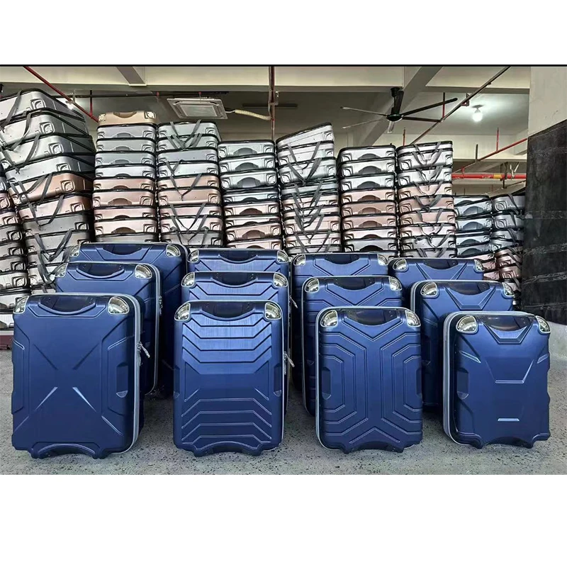 Free customized finished luggage set abs suitcase Travelling hard Trolley Suitcases  bag 