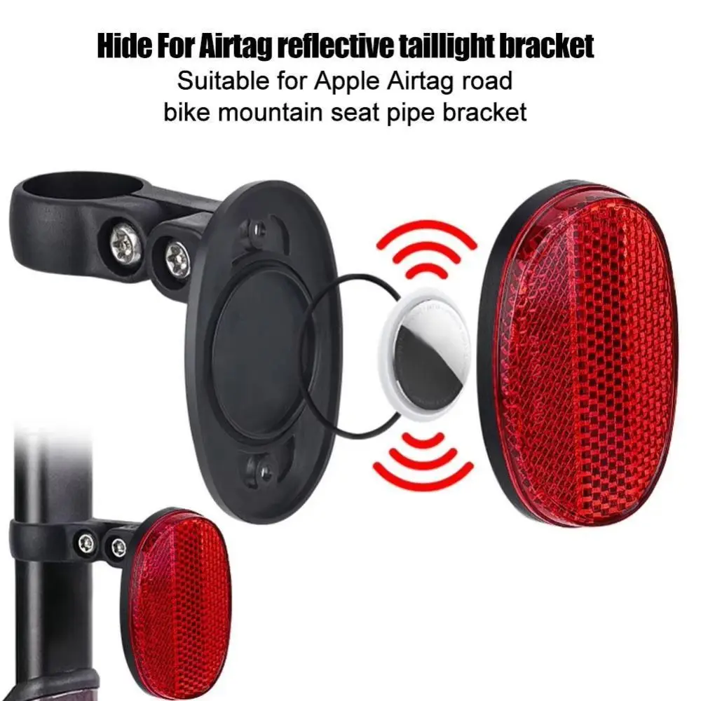 Tracker Bike Reflective Tail Light Anti-Theft Mount Bicycle Locator Rack Cycling Accessories for AirTag