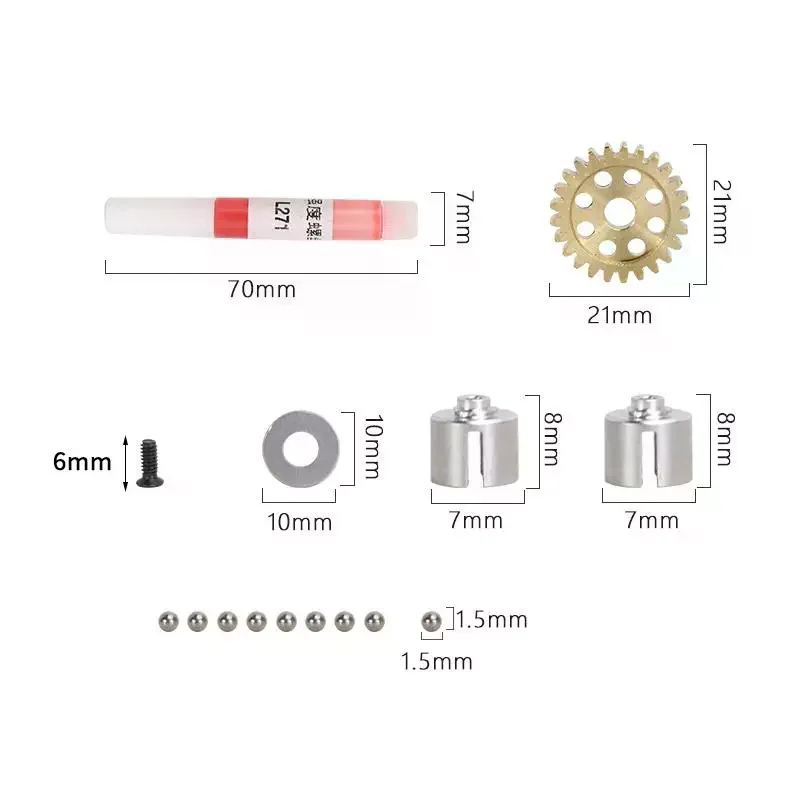 RC Auto AE86 Differentieel Montage Metalen Versnellingsbak Differentieel Montage Voor LDRC AE86 1/18 RC Auto Upgrade Onderdelen Accessoires