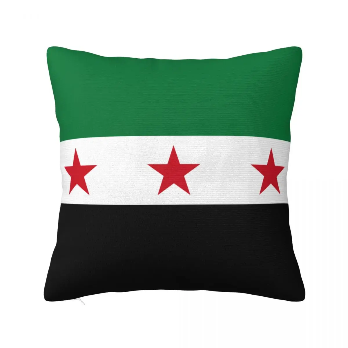 Syria Flag Square Pillow Cases The Syrian Arab Republic Cushion Cover Vintage Zipper Decor Throw Pillow Case Cover for Sofa