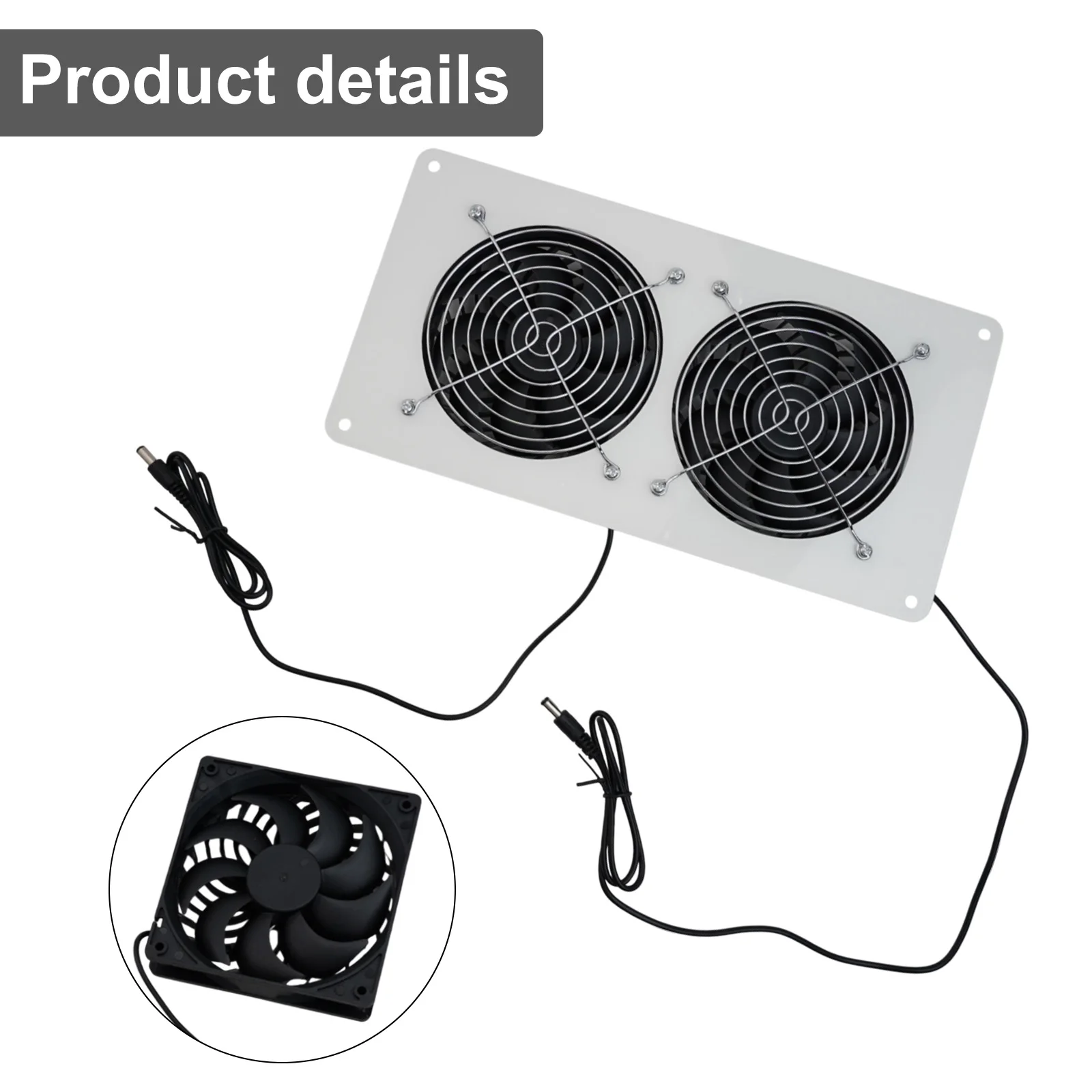 

Sustainable 30W Solar Panel Driven Exhaust Fan for Dog Houses RVs and Chicken Coops Effective Temperature Control