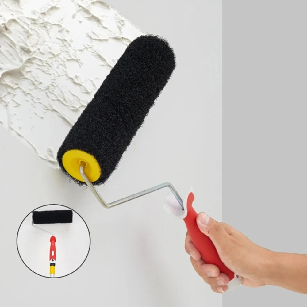 Wall Brush Putty Roller Texture Pattern Roller Brush Drywall Compound Roller For Smooth Plastering Construction Tool