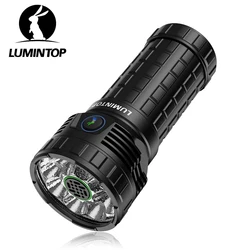 EDC LED Flashlight USB C Type Rechargeable Discharge Lighting With Fan High Powerful 46950 Power Bank Outdoor Torch MACH4695