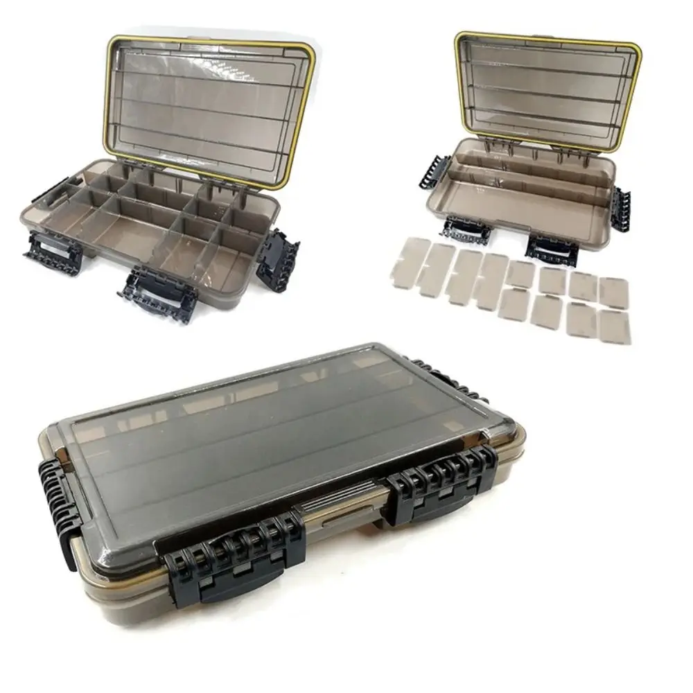 Large-Capacity Fishing Tackle Box Detachable Thickened Fishing Storage Box S/M/L Organizing Fishing Gear Box Lure Storage