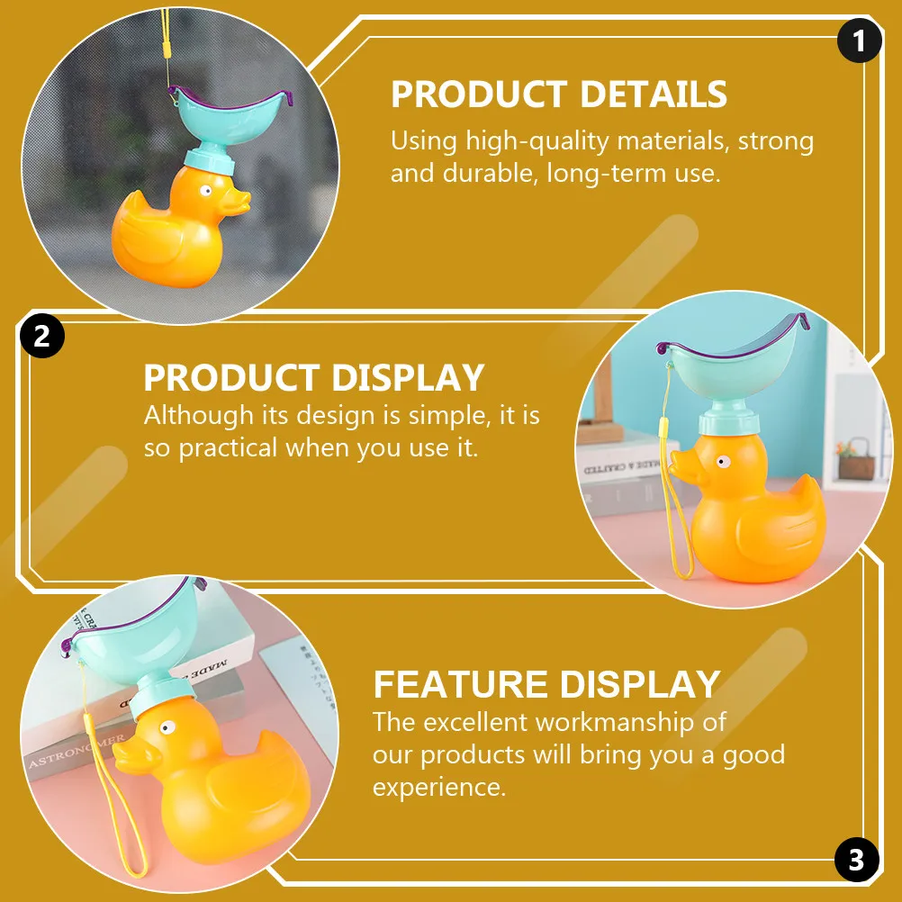 1Pcs Kids Urinal Portable Urinal for Car Emergency Toilet for Kids Urine Bottle Easy Clean Compact Design Travel Camping Use
