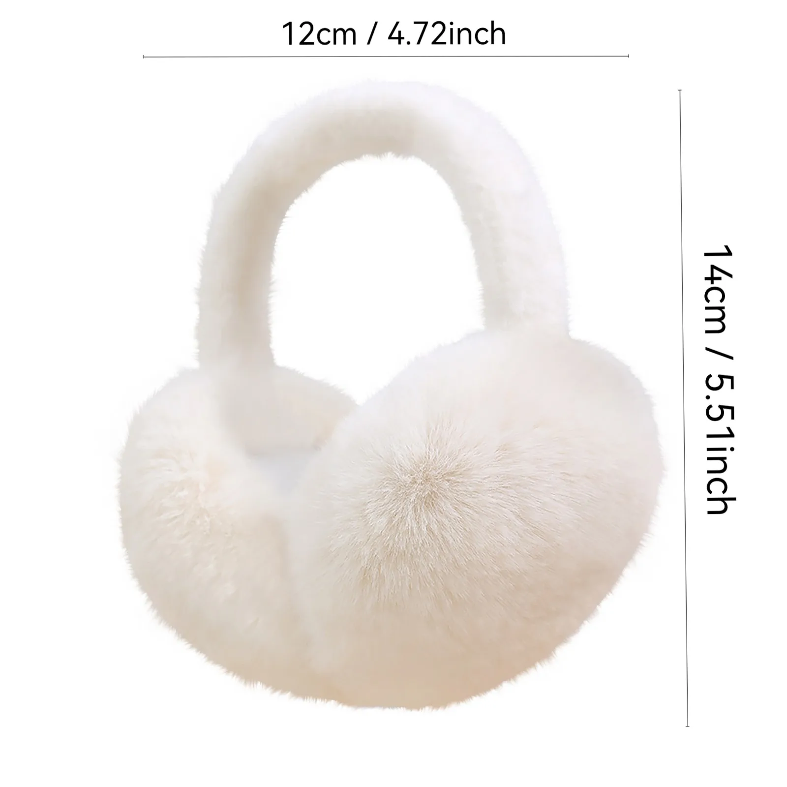 1 قطعة بلون لينة أفخم الأذن دفئا شتاء دافئ غطاء للأذنين موضة غطاء للأذن في الهواء الطلق حماية الباردة الأذن يفشل للطي إيرفلاب