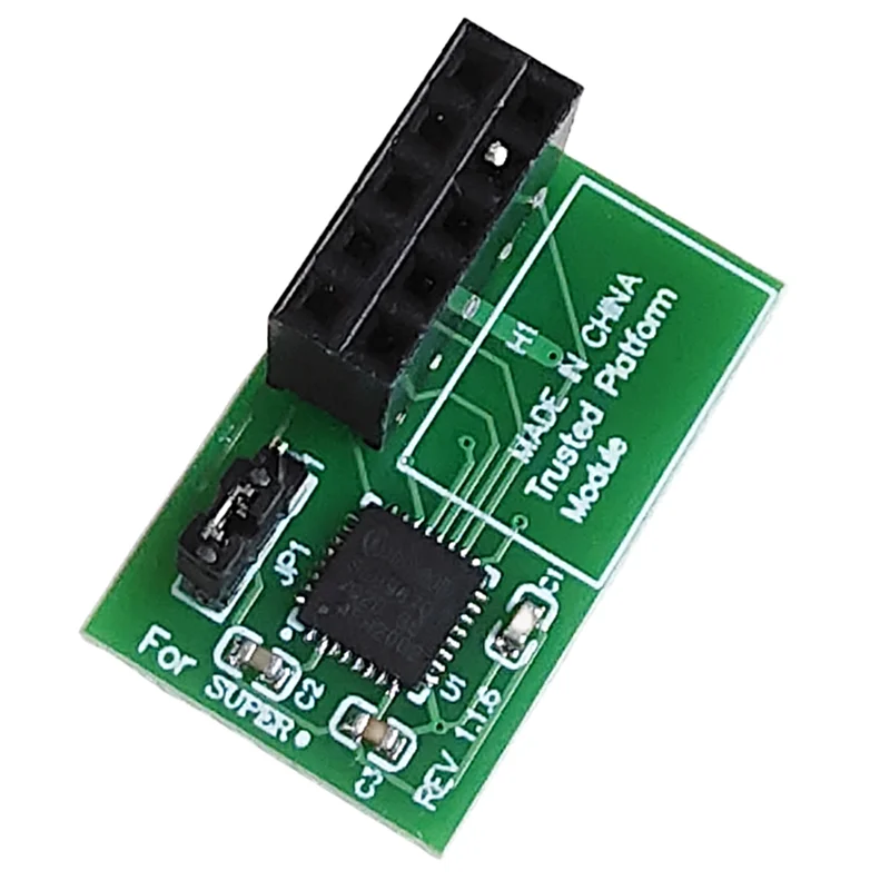 1 PC 10 Pin SPI TPM 2.0 Module Green Module Trusted Platform For Supermicro AOM-TPM-9670H-A25R