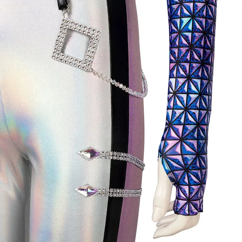 KDA Kaisa-Juego de disfraz de Cosplay K/DA, todas las tenues, peluca de juego de rol de hija del vacío, botas personalizadas, zapatos para mujer, Halloween