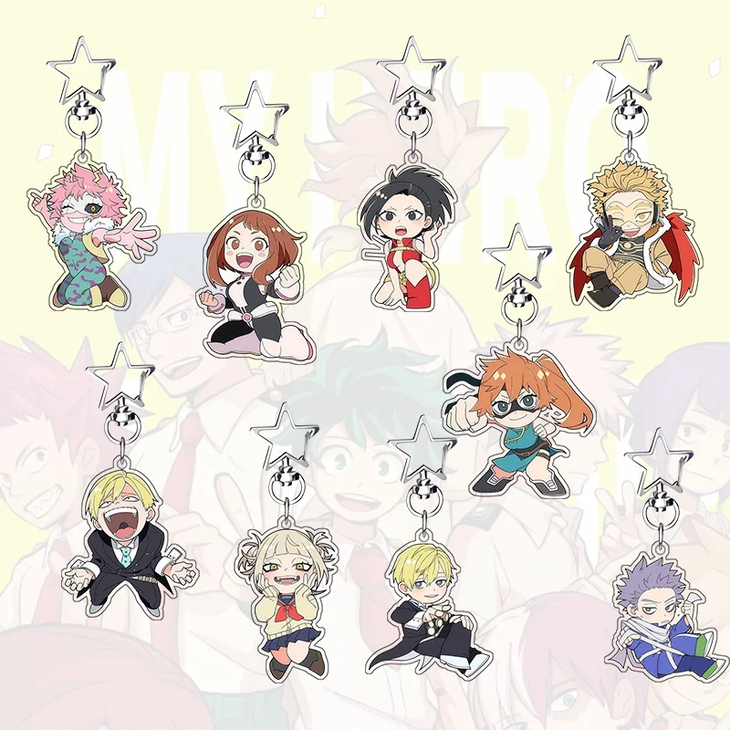 Chaveiro de Acrílico de 6cm para My Hero Academia Hawks, Decoração de Mochila, Pingente de Anime, Presente para Fãs
