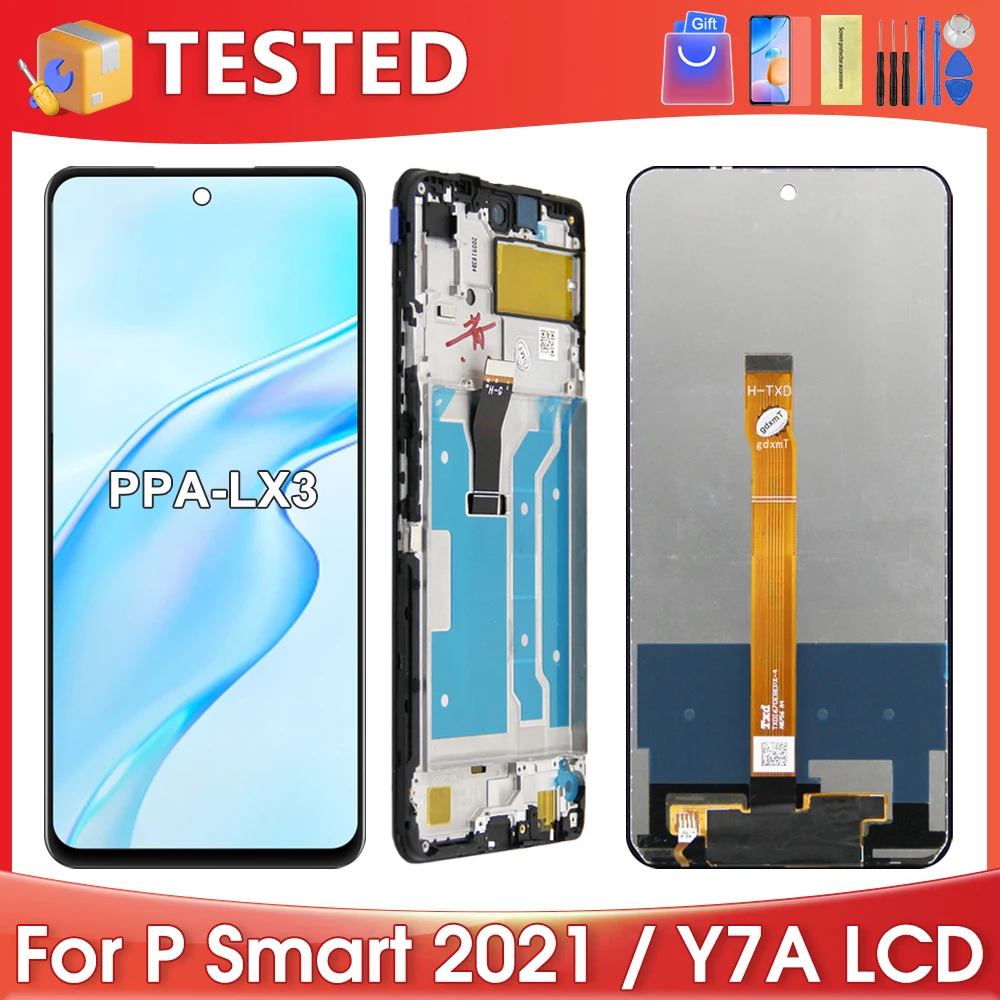 6.67''For HUAWEI P Smart 2021 For  Honor X10 Lite Y7A PPA-LX1 LCD Display Touch Screen Digitizer Assembly Replacement