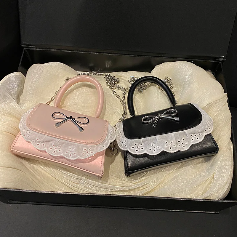 

Нишевая женская сумка 2025 года, новая модная корейская версия, модная сумка через плечо, нишевая сумка на одно плечо с бантом