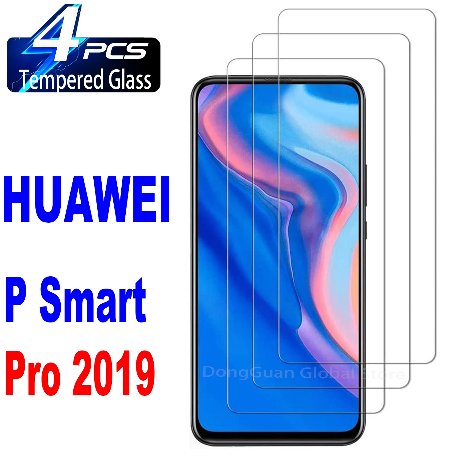 

For Huawei P Smart Pro 2019 Tempered Glass Screen Protector Glass Film