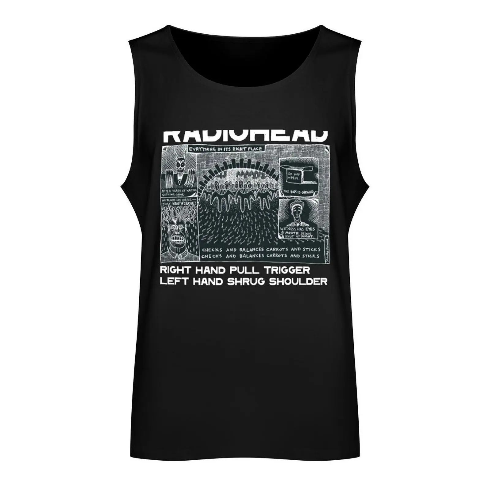 The Bends Computer In Rainbows Pablo A Moon-Radio Pool Amnesic Tank Top bodybuilding men sleeveless vests sleeveless man shirts