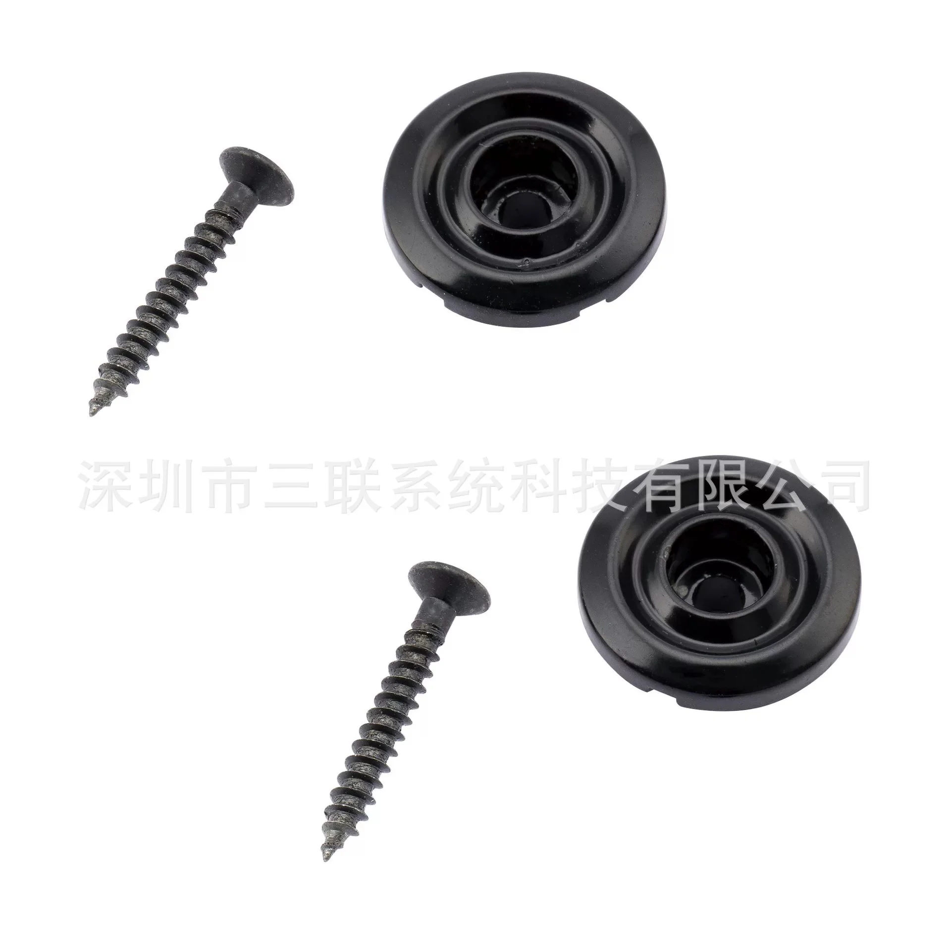 

2Pcs Black Bass String Retainer Metal Trees Stable Lock Easy Use Electric Bass Parts Accessories Strings Trees Replacement Part