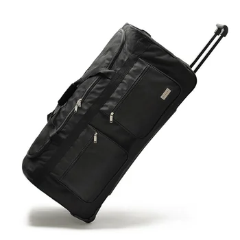 超大型オックスフォードトラベルスーツケース、車輪付きバッグ、ポータブルトロリー、キャリー、男性と女性のためのビジネスローリング荷物、32インチ、40インチ