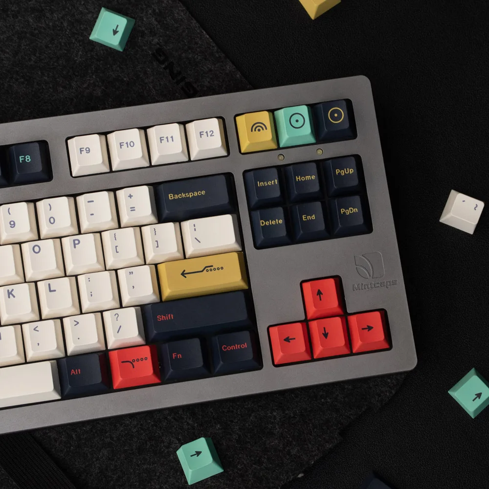 Imagem -05 - Teclado Mecânico Keycaps Pbt Dye Sub Perfil Cereja Colorido Branco Preto Gmk Gk61 Gk61 Akko Anne Pro 2