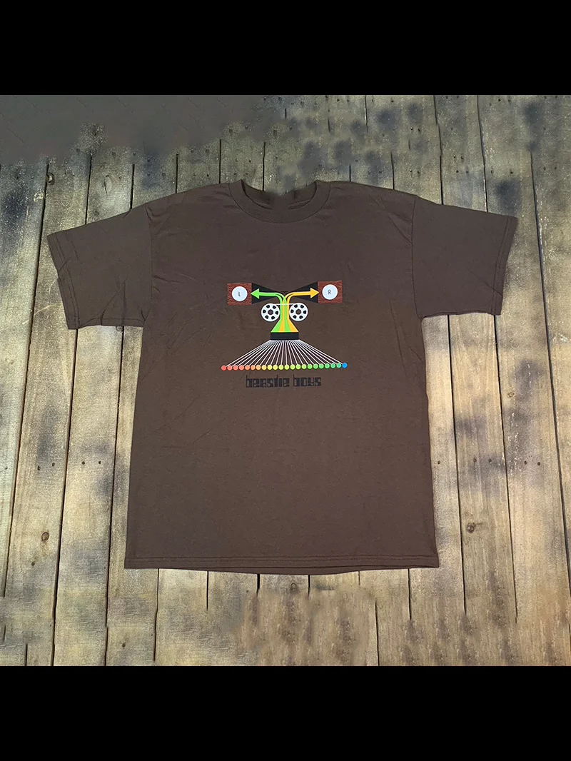 

Футболка Beastie Boys 998 Hello Nas Ro American Brown, дышащая, влагоотводящая, удобная хлопковая футболка