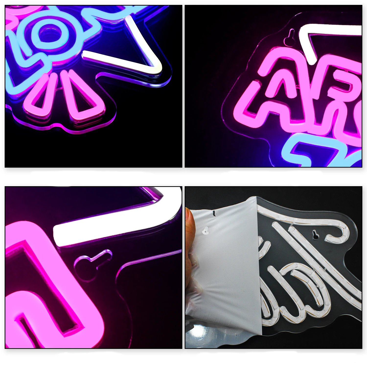 Arcade Zone Neon Led Teken Retro Game Room Decoratie Thuis Slaapkamer Bar Party Gaming Club Art Wall Light Up Borden Cadeau voor Gamer