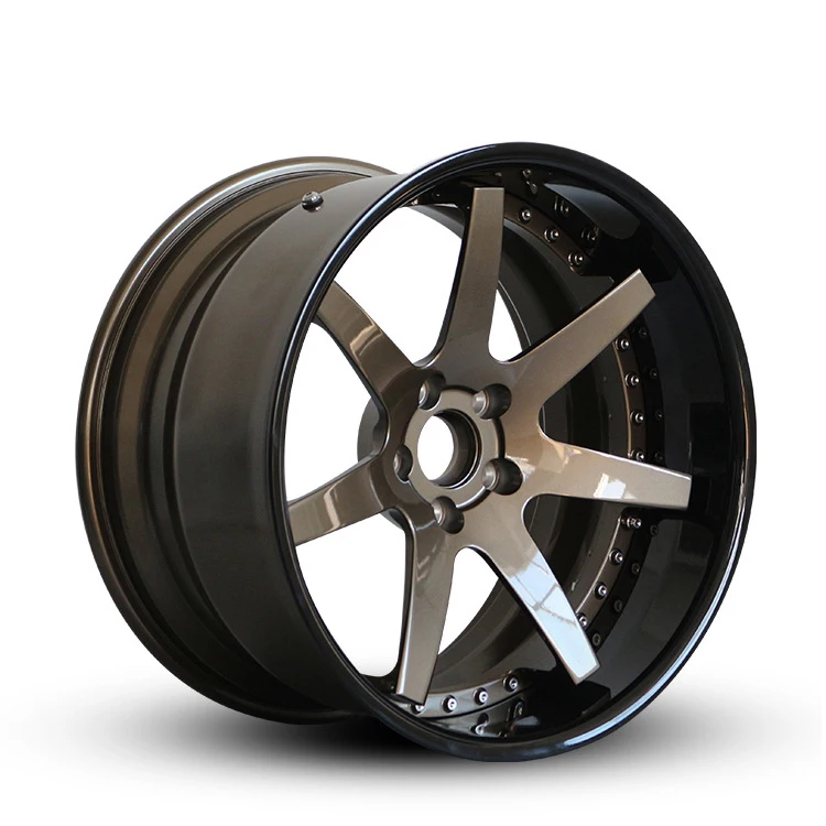 luxury premium 2 pieces 22 inch 5x114.3 5x112 26x14 aluminium alloy forged rims car wheels