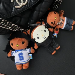 Hello Kitty as Travis Scott SZA Kanye Plush Doll Pendant Plushies Keychain Stuffed Toys Cute Kids Boys Girls Birthday Gifts