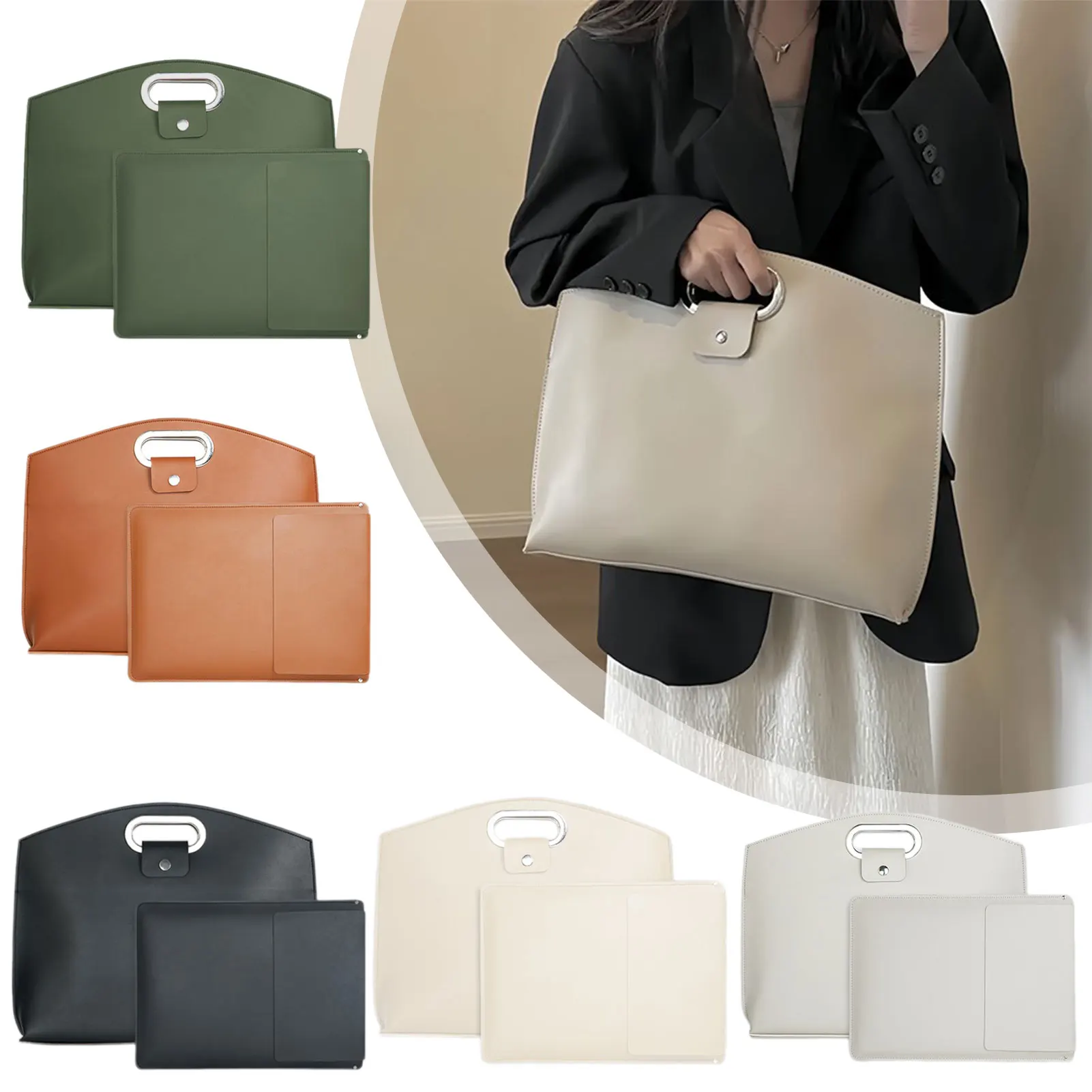 

Stylish Notebook Carry Bag For Girls Business Travel Dual Size Compatibility 14-16 Inches For Coffee Shop Remote Work