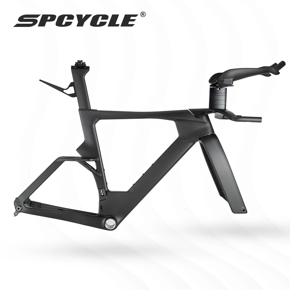 Spcycle TT928 Aero Carbon Time Trial Bike Frame UDH Hanger T47 Bottom Bracket Full Integrated Cable Time Trial Frameset