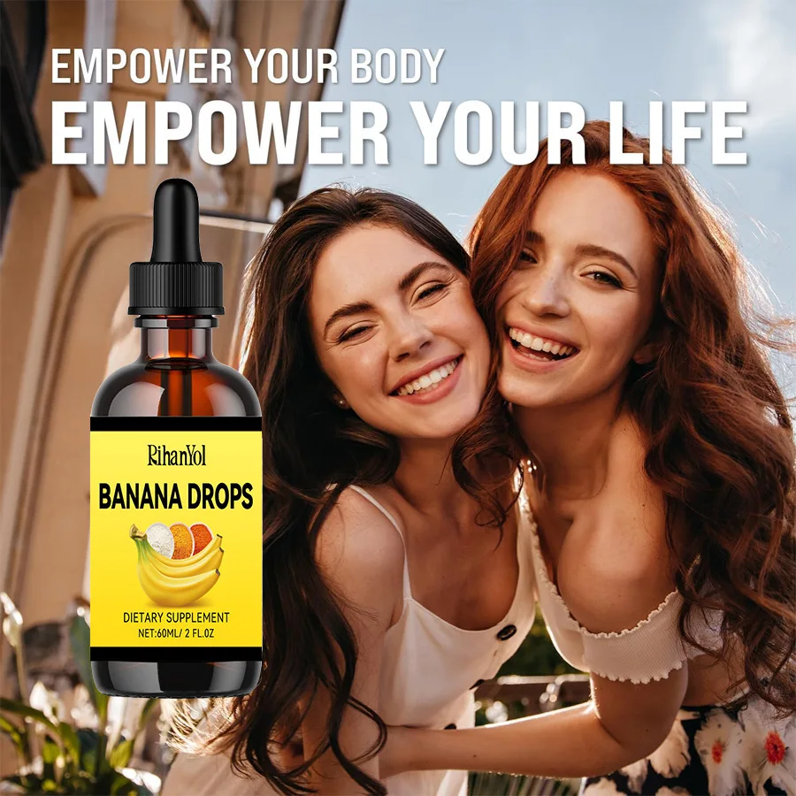 

FANDAO Banana Extract Workout Support Drops Natural Plant Based Body Shaping Metabolism Toning Liquid Supplement for Adults 30ml