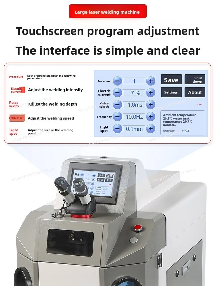 Desktop laser spot welding machine jewelry watch close welding machine equipment