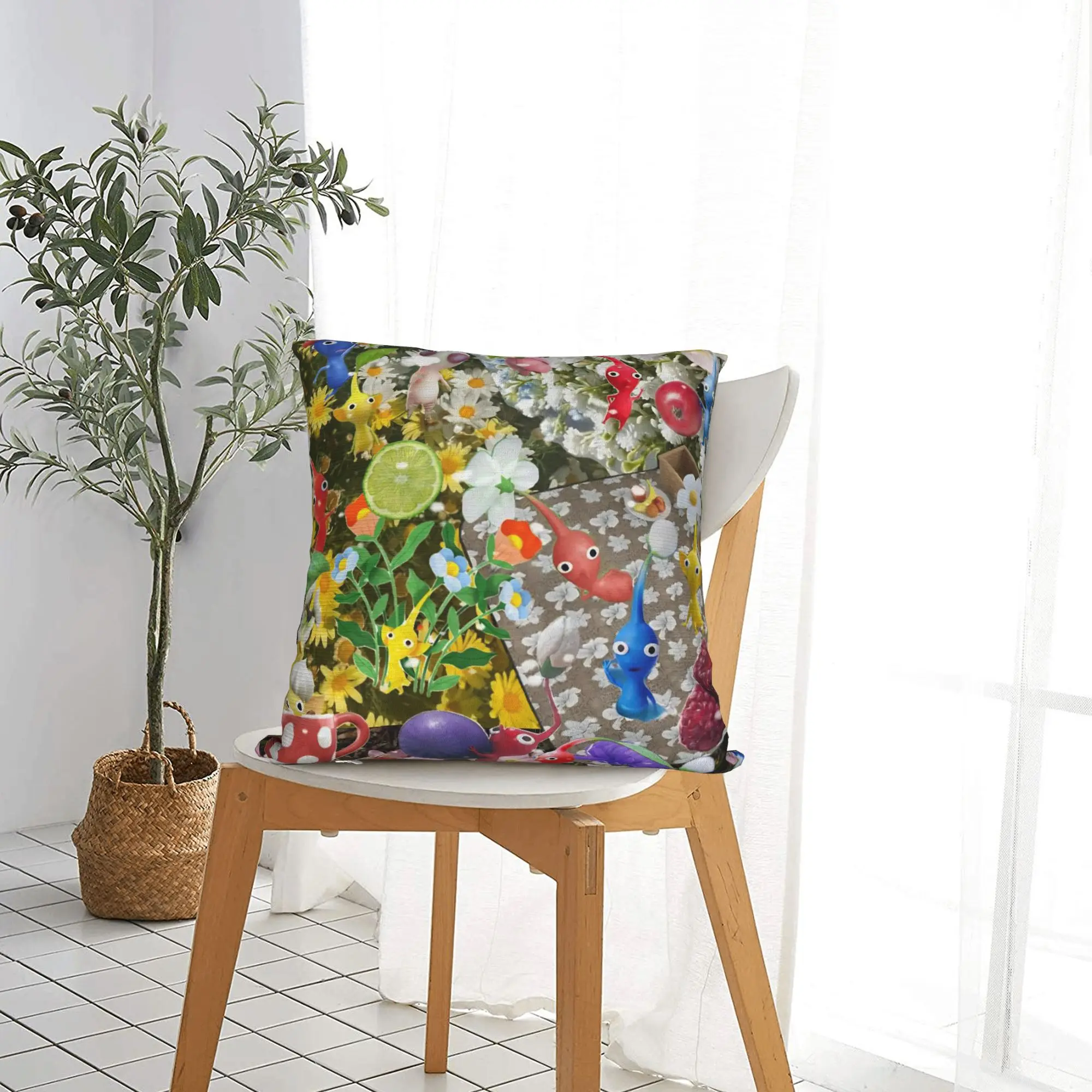 Pikmin Game Pillowcases  Novelty Pillow Case For Wedding Party Home Decor Design Pillow Cover