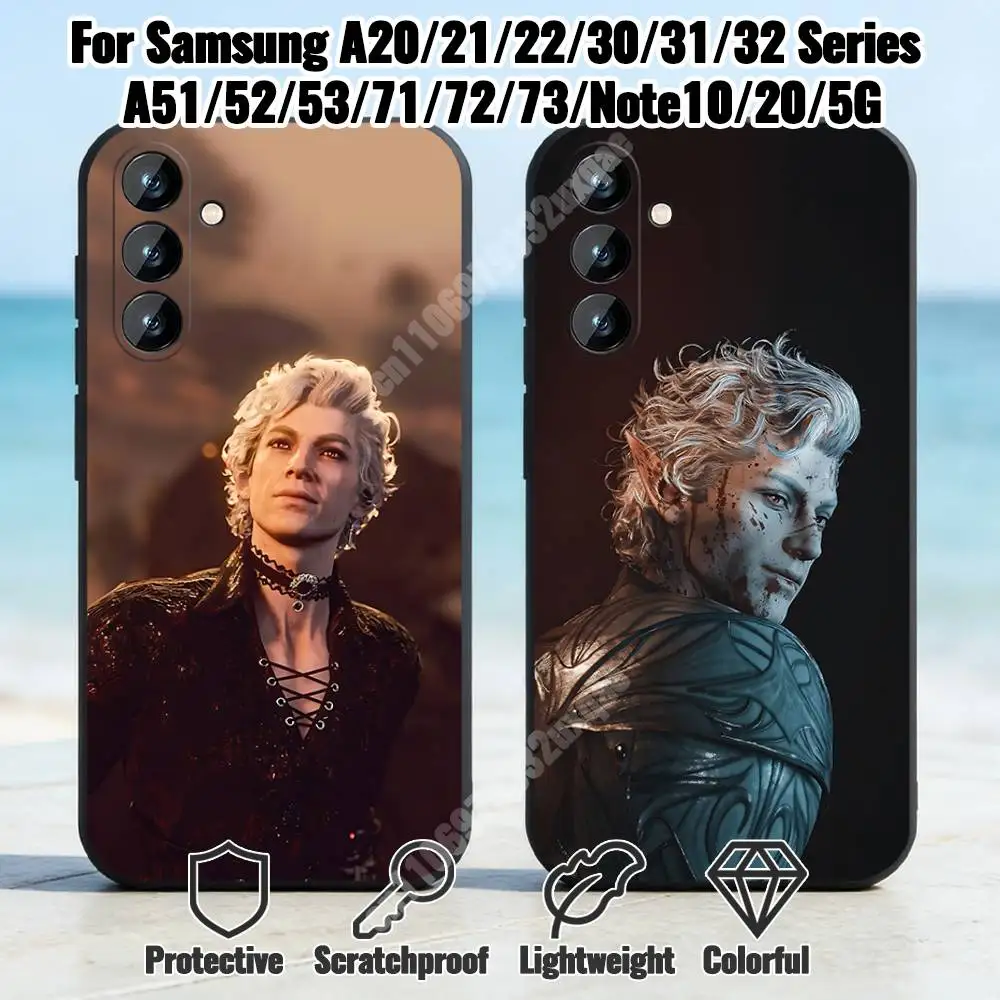 B-Baldur's Gate-S 3 Astarion Phone Case for Samsung Galaxy A12 13 A20 21 22 A30 31 32 A51 52 A71 72 Shockproof Bumper