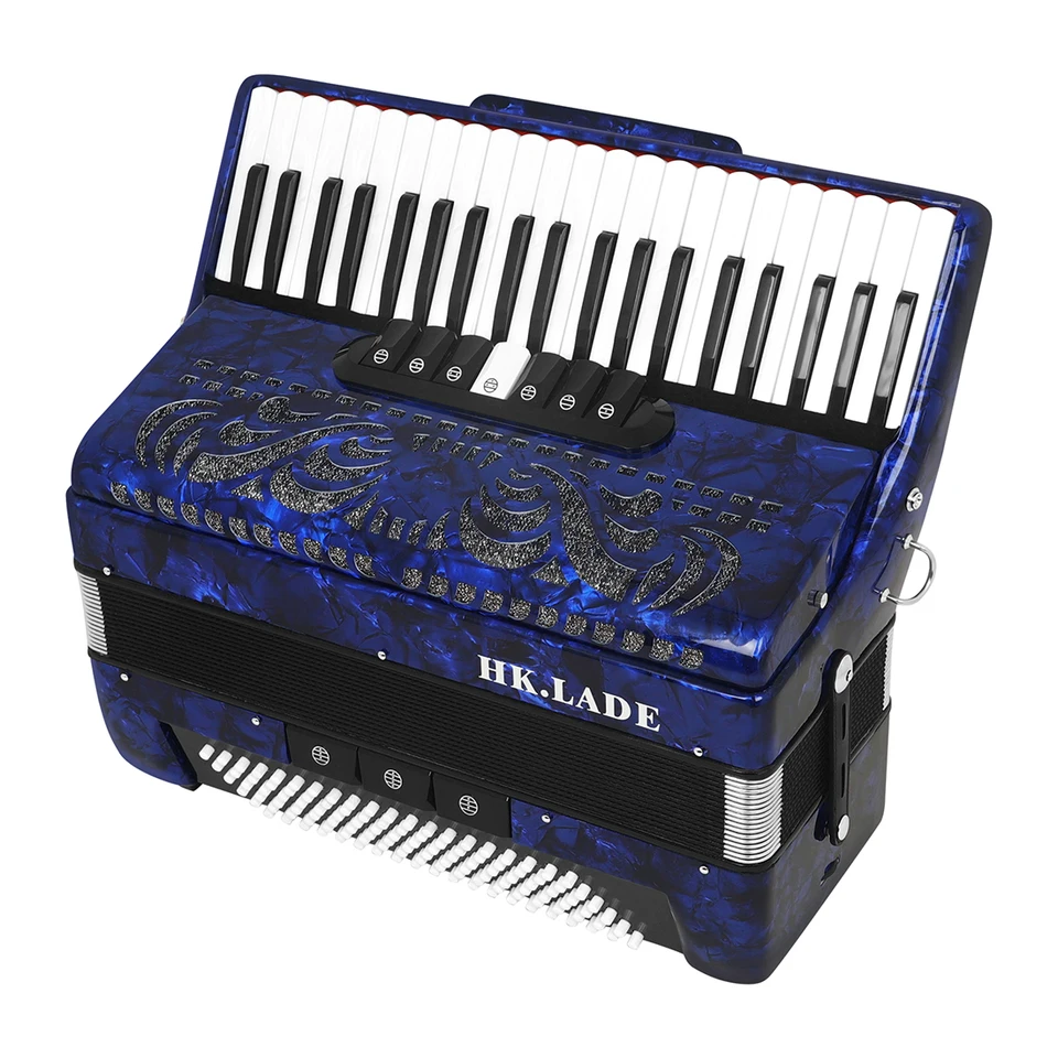 HK · LADE AH-40 Blue Accordion 41 Key 120 Bass 7 Keyboard Voice