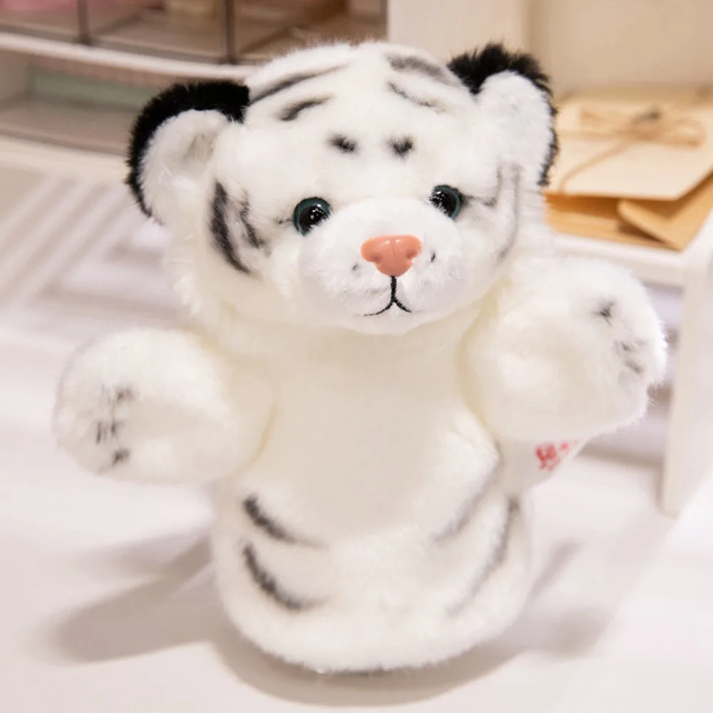 

Learning Stuffed Animal Hand Puppet Headband Plushie Tiger Puppet Toy Panda Plushy Tiger Plush Doll Children
